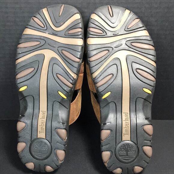 Timberland Brown Leather Slide‎ Sandals Men's Size 11M - Picture 8 of 12